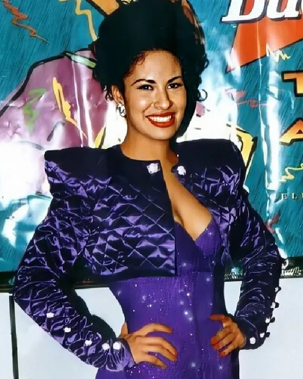 Selena purple jacket new arrivals