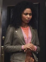 Tara Moore The Irrational Green Leather Jacket