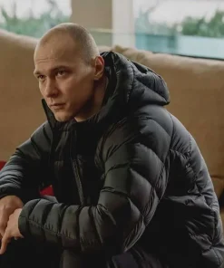 Yura Borisov Anora 2024 Black Puffer Jacket sale