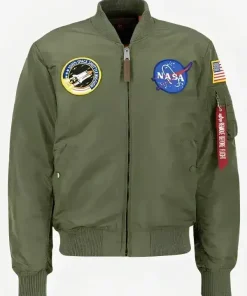 Alpha Industries MA-1 Nasa Green Bomber Jacket