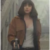 Ana de Armas The Gray Man Bomber Leather Jacket