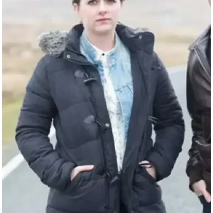 DS Alison McIntosh Shetland S03 Black Shearling Jacket