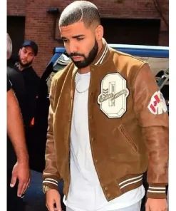 Drake Brown Varsity Jacket1