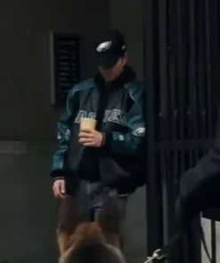 Alternative view of Mark Wahlberg Shooter Eagles Leather Jacket
