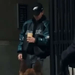 Alternative view of Mark Wahlberg Shooter Eagles Leather Jacket