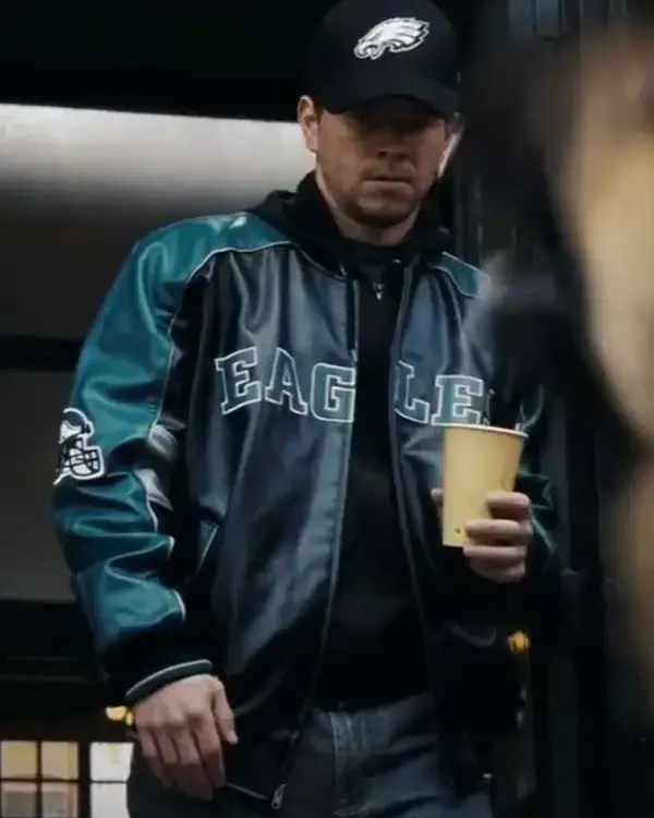 Mark Wahlberg Shooter Eagles Leather Jacket