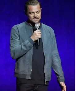 Once Upon a Time In Hollywood Leonardo DiCaprio Bomber Leather Jacket