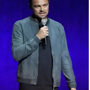 Once Upon a Time In Hollywood Leonardo DiCaprio Bomber Leather Jacket