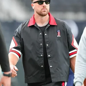 Recreated – Travis Kelce Just Don Racing Shooting Black Shirt