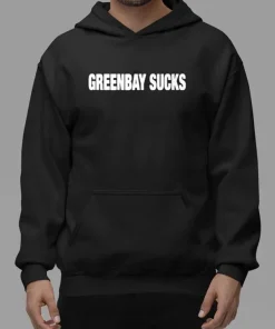 Recreation – Amon-ra St. Brown Green Bay Sucks Black Pullover Hoodie