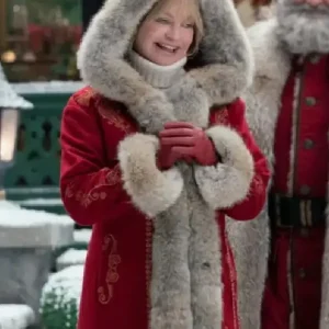 The Christmas Chronicles 2 Mrs. Claus Red Fur Collar Coat
