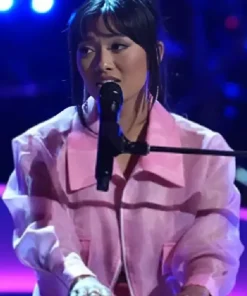 The Voice S26 Kay Sibal Pink Mesh Jacket