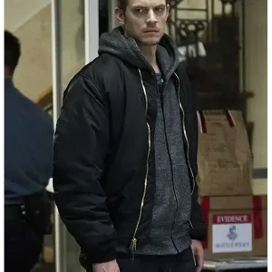 Alternative view of Joel Kinnaman The Killing Bomber Jacket