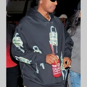 A$AP ROCKY GIVENCHY OVERSIZED 4G LOCK PRINT HOODIE