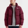 Burgundy Cannon Puffer Jacket
