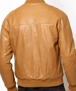 CASUAL TAN BROWN BOMBER JACKET (1)