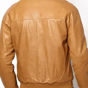 CASUAL TAN BROWN BOMBER JACKET (1)