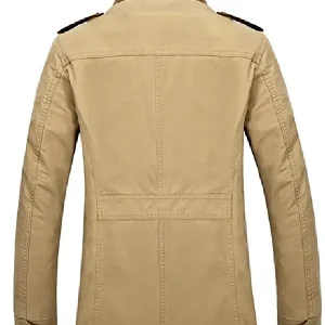 Classic Khaki Winter Military Coat (1)