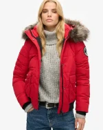 Everest Ella Bomber Red Jacket