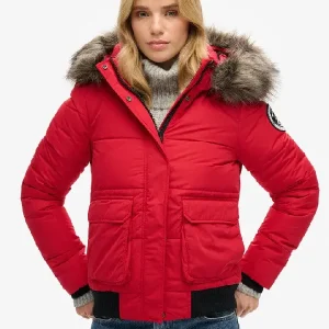Everest Ella Bomber Red Jacket (2)