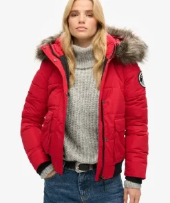 Everest Ella Bomber Red Jacket
