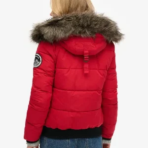 Everest Ella Bomber Red Jacket (3)