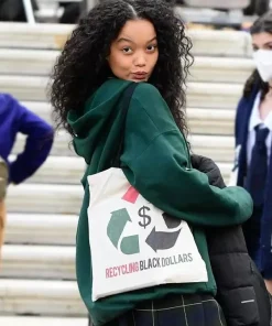 GOSSIP GIRL ZOYA LOTT GREEN HOODIE (1)