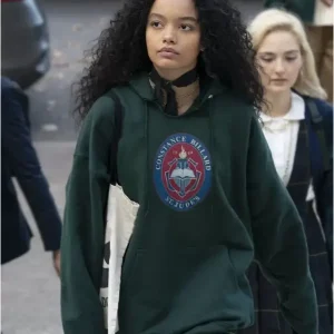 GOSSIP GIRL ZOYA LOTT GREEN HOODIE (2)