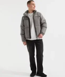 Grey Cannon Puffer Jacket (1)