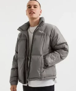 Grey Cannon Puffer Jacket