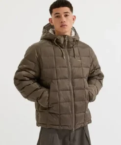 Holloway Social Club Brown Puffer Jacket