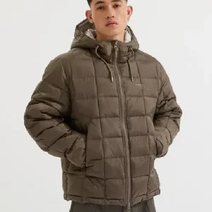 Holloway Social Club Brown Puffer Jacket
