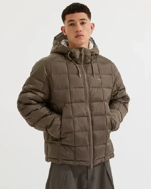 Holloway Social Club Brown Puffer Jacket