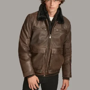 JULIAN FAUX SHEARLING AVIATOR