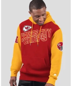 KANSAS CITY CHIEFS STARTER RED EXTREME HOODIE