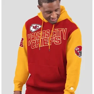 KANSAS CITY CHIEFS STARTER RED EXTREME HOODIE