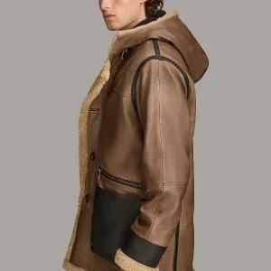 LOGAN FAUX SHEARLING COAT