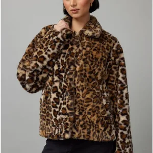 Leopard Faux Fur Jacket