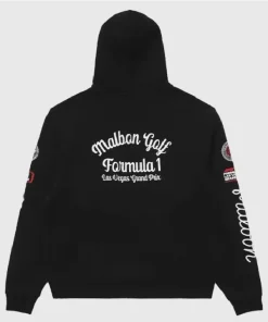 Alternative view of Malbon x Formula 1 Grand Prix Black Hoodie