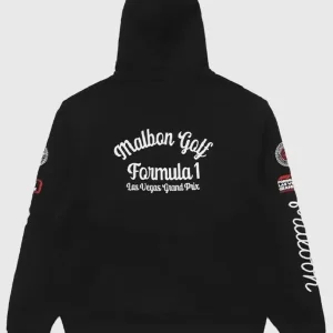 Alternative view of Malbon x Formula 1 Grand Prix Black Hoodie