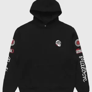 MALBON X FORMULA 1 GRAND PRIX Black HOODIE