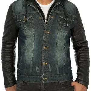 Men Hooded Denim Jacket (1)