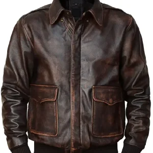 Mens A2 Bomber Leather Jacket