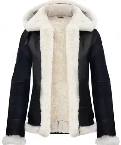 Women’s Aviator Flying Pilot Leather Jacket (2)