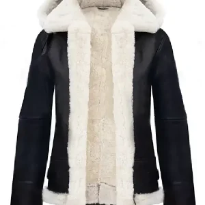 Women’s Aviator Flying Pilot Leather Jacket (2)