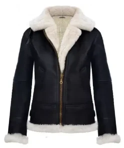 Women’s Aviator Flying Pilot Leather Jacket