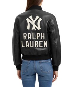 Alternative view of Ralph Lauren Yankees Leather Jacket