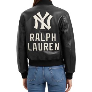 Alternative view of Ralph Lauren Yankees Leather Jacket