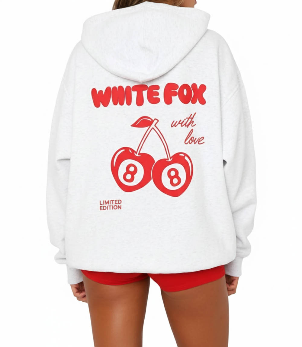 White Fox With Love Hoodie