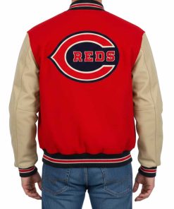 Alternative view of 1940 Cincinnati Reds Red Varsity Jacket